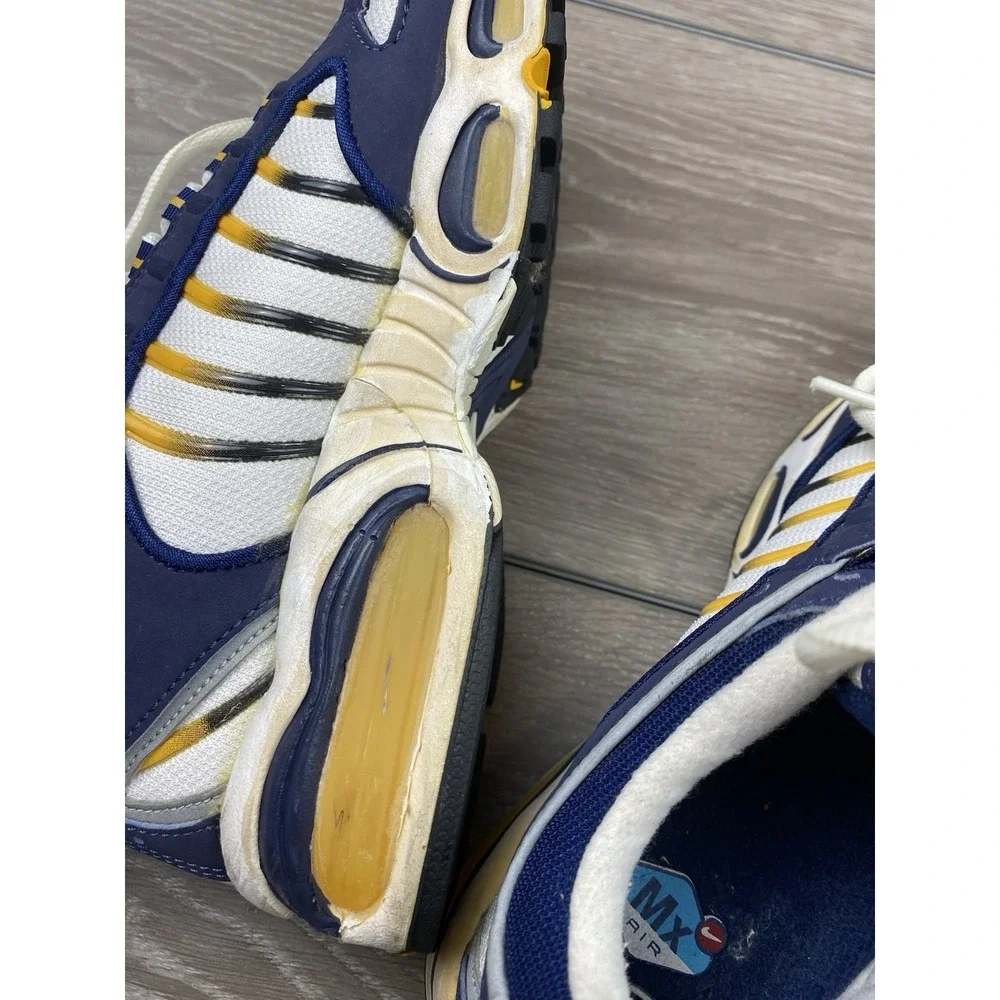 Nike‎ Air Max Men's Vtg Running Shoes Blue Yellow White 605118-181 Y2K 8.5